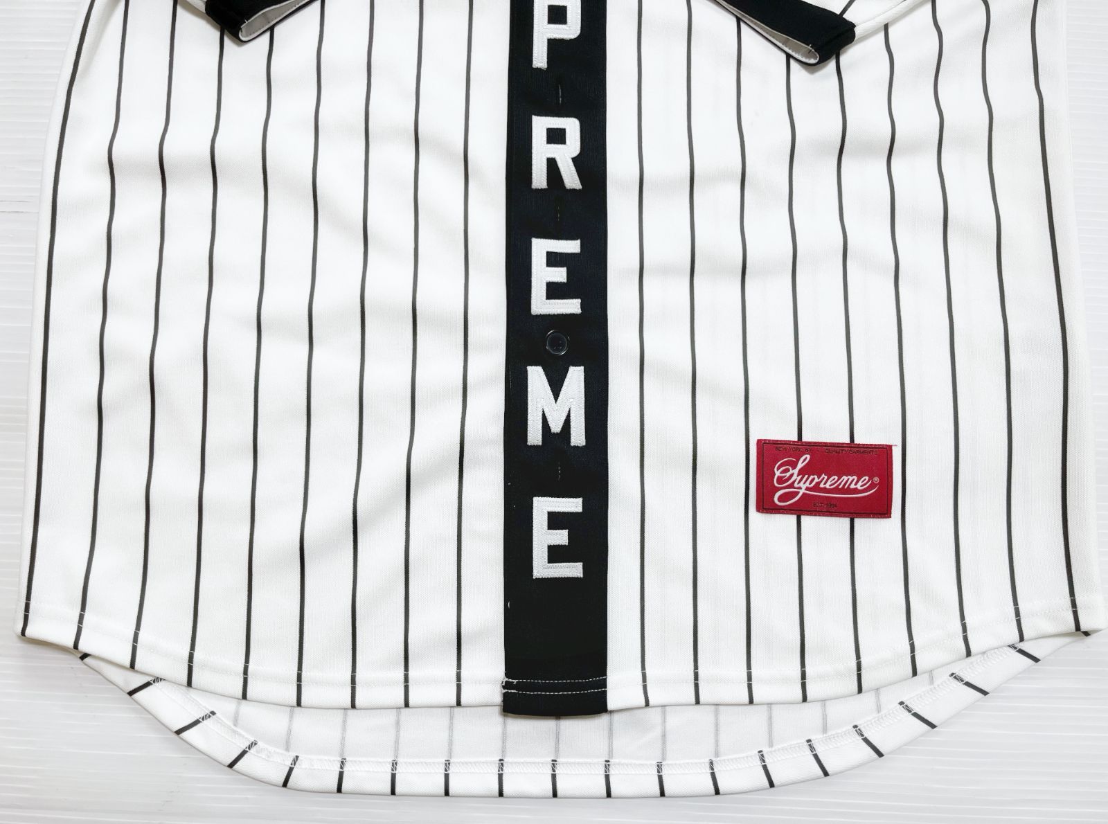 SUPREME シュプリーム 18AW Vertical Logo Baseball Jersey