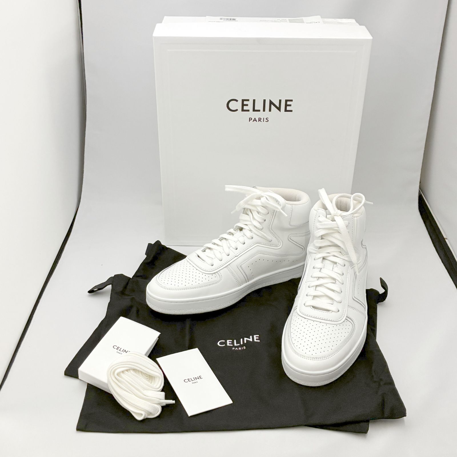 28.0cm【新品未使用・箱破損】CELINE セリーヌ ハイカットスニーカー 