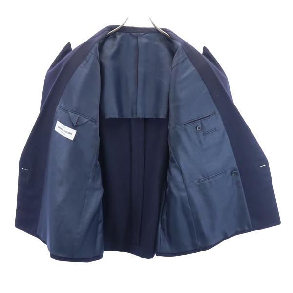 ピエールカルダン 日本製 ウール100％ テーラードジャケット ネイビー 