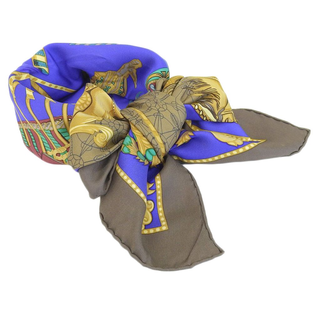 本物保証】 超美品 エルメス HERMES カレ90 LES BISSONE DE VENISE
