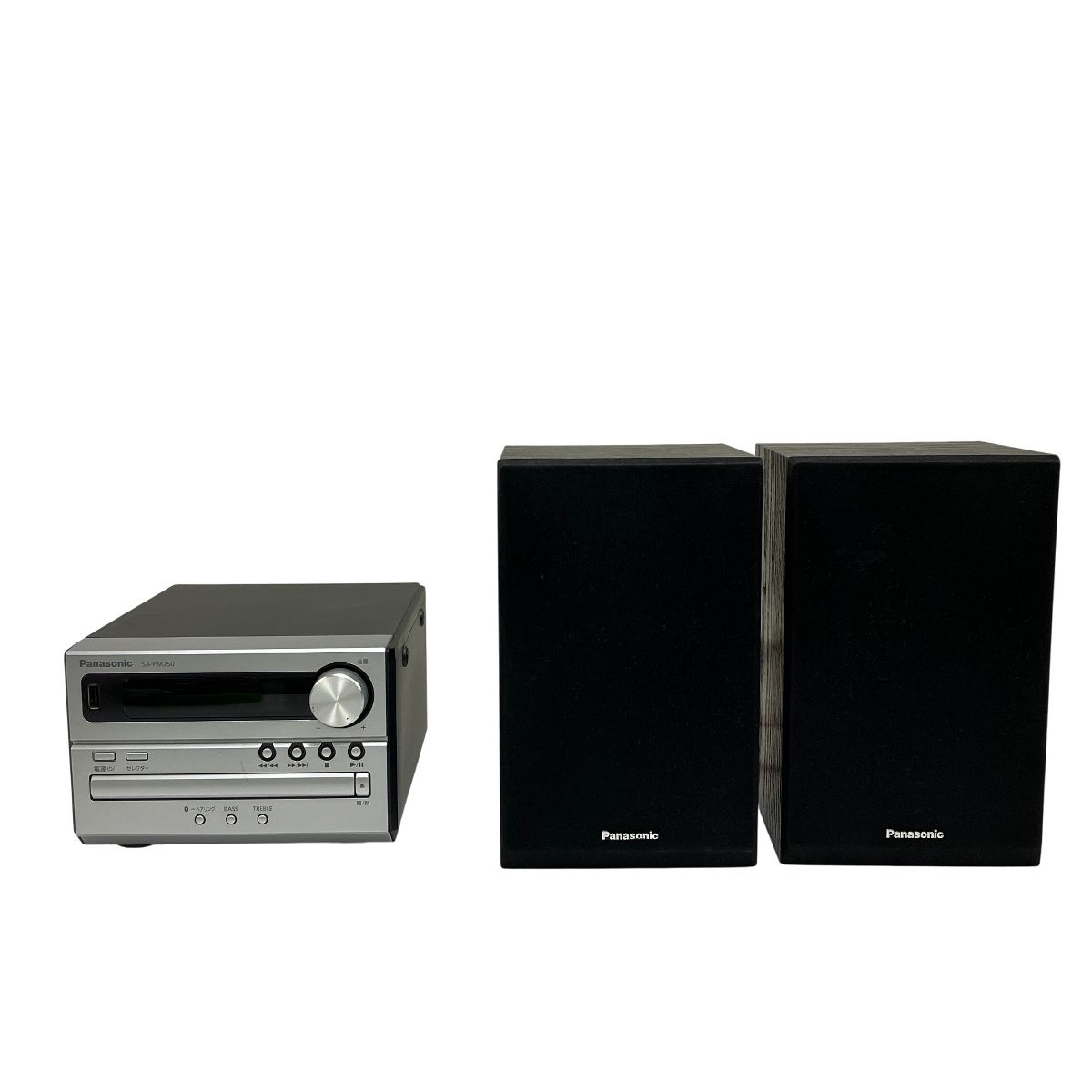 Panasonic パナソニック SA-PM250 SB-PM02 CDステレオシステム ミニコンポ セット 音響機材 T10422568