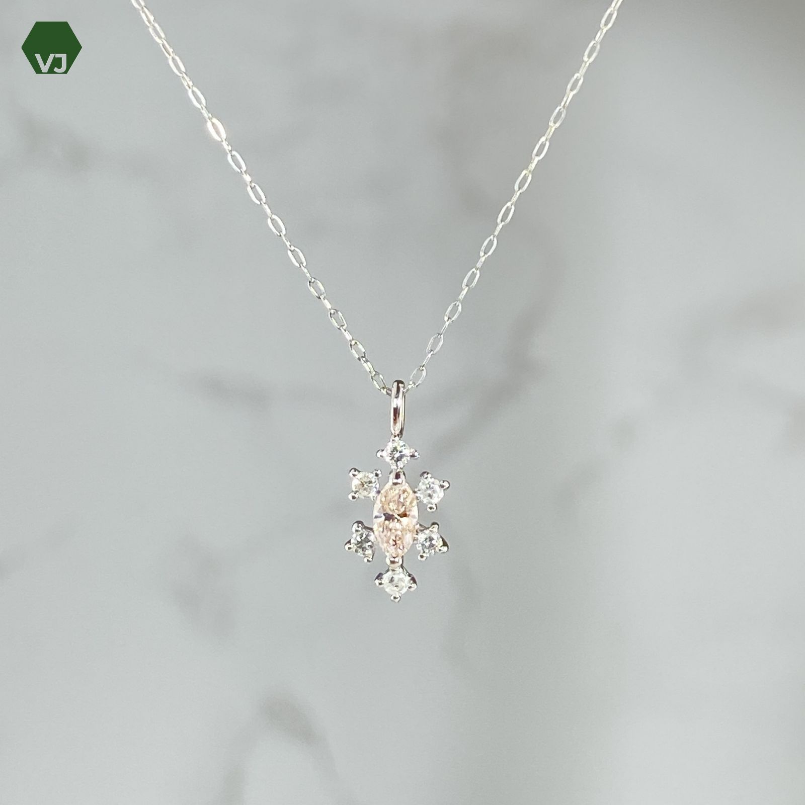 24-27】ダイヤモンド ネックレス D0.31ct【中古】【PT900/PT850】【40 