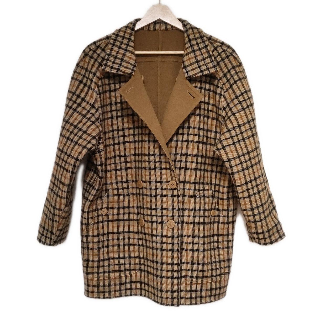 DAKS(ダックス) コート サイズ7AR S レディース - ベージュ