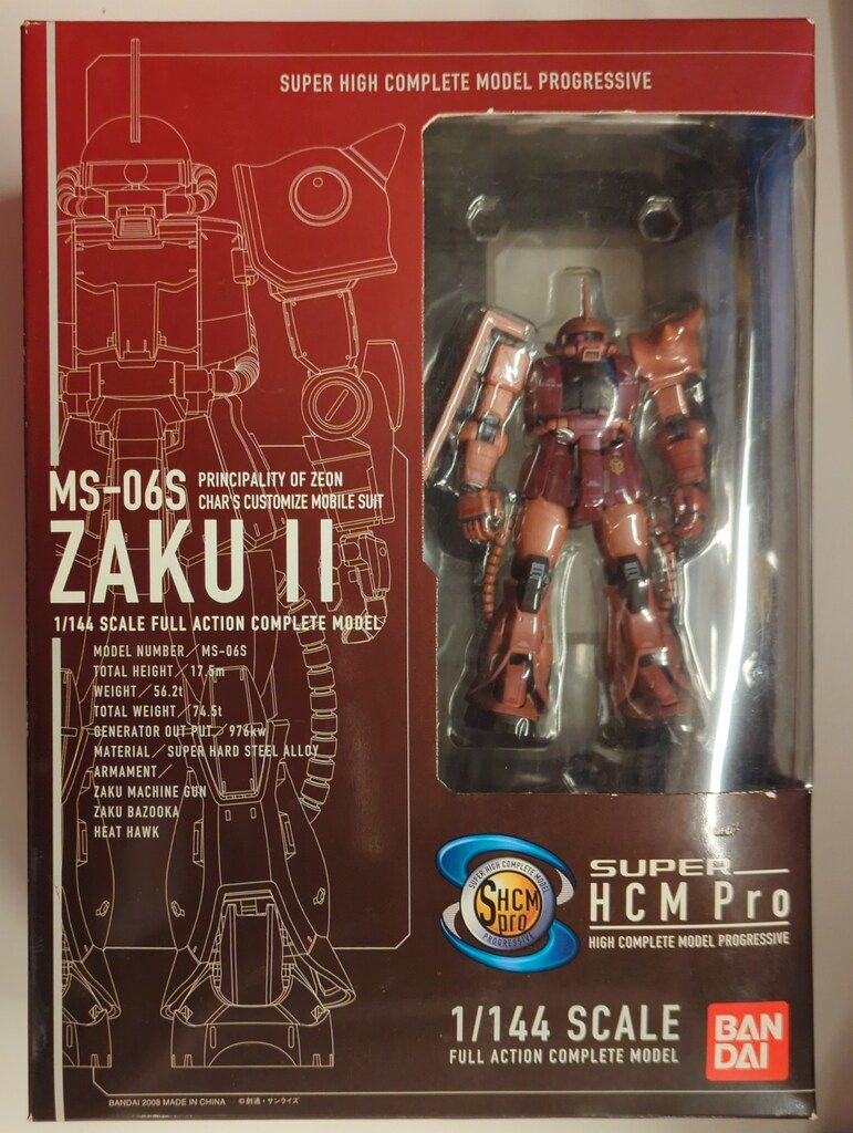 バンダイ SHCM Pro 機動戦士ガンダム MS-06S シャア専用ザク