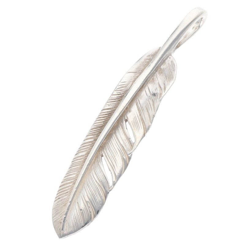 ゴローズ SVフェザー 大 左向き ネックレストップ メンズ 大