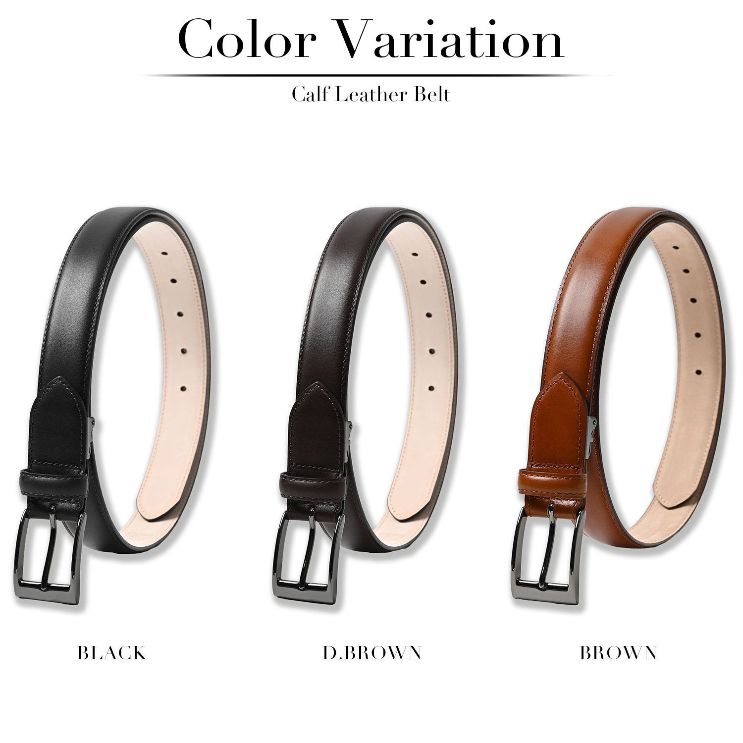 カーフレザー ベルト メンズ 本革 ビジネス カジュアル フランス製