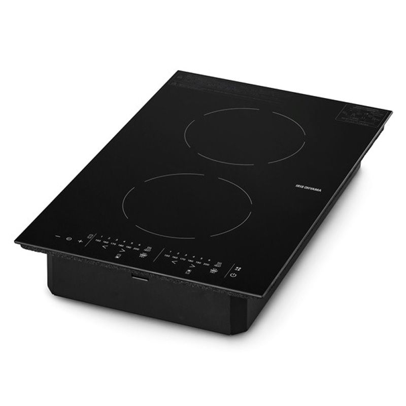 メーカー正規品 IRIS OHYAMA アイリスオーヤマ 200V 2口ビルトインIHクッキングヒーター IHC-BFL221-B