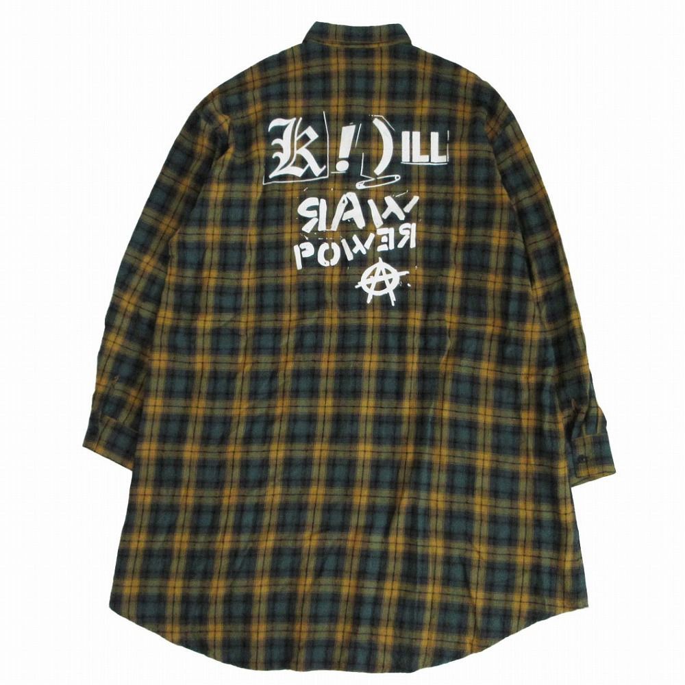 24AW KIDILL キディル Destroy Check Shirt デストロイ チェック