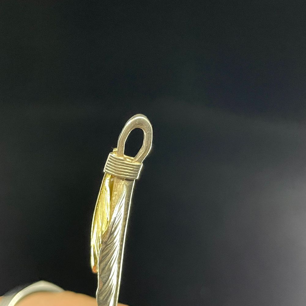 □ゴローズ□ 先金特大フェザー 左向き 上金ハート先金オールド 左向き □ゴローズ□上金ハート特大フェザー 金