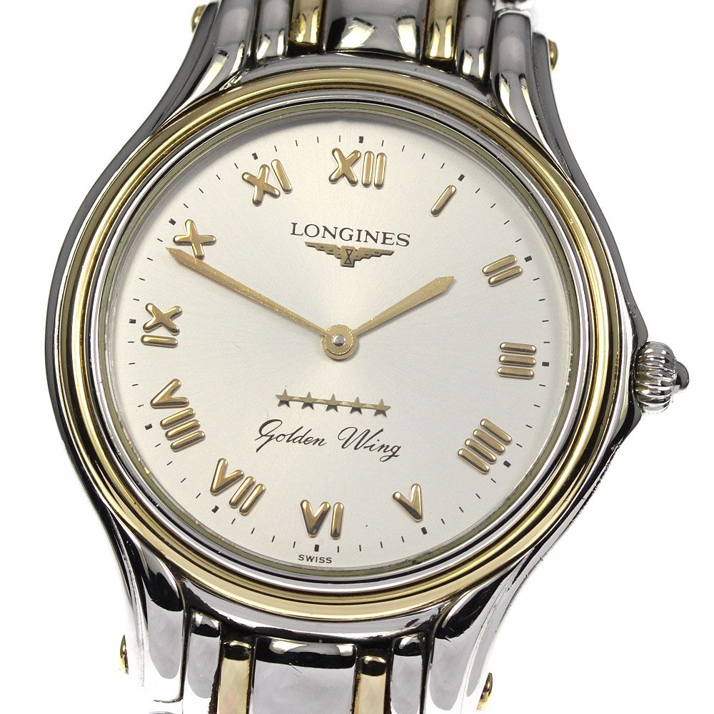 ロンジン LONGINES L3.605.5 ゴールデンウイング ファイブスター クォーツ メンズ_797759 - メルカリ