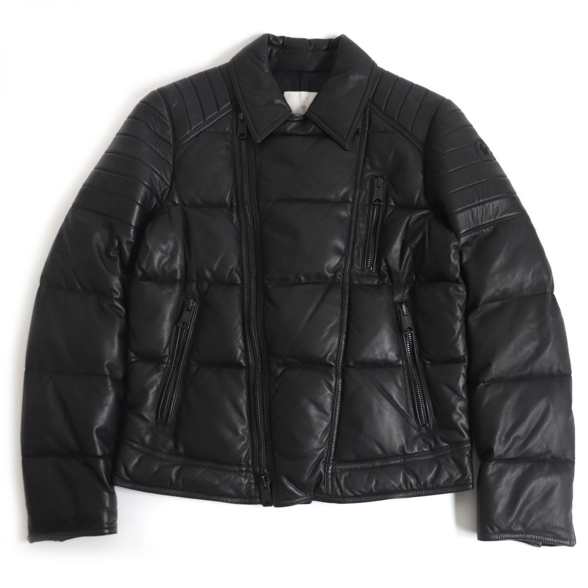 良品□MONCLER/モンクレール LECLERC ロゴワッペン付き WZIP 
