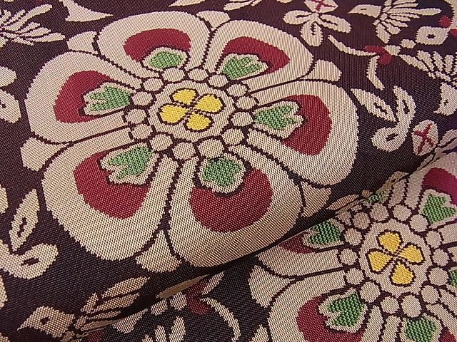 平和屋本店□最高級 人間国宝 北村武資 経錦 六通柄袋帯 花菱鳥文 逸品  