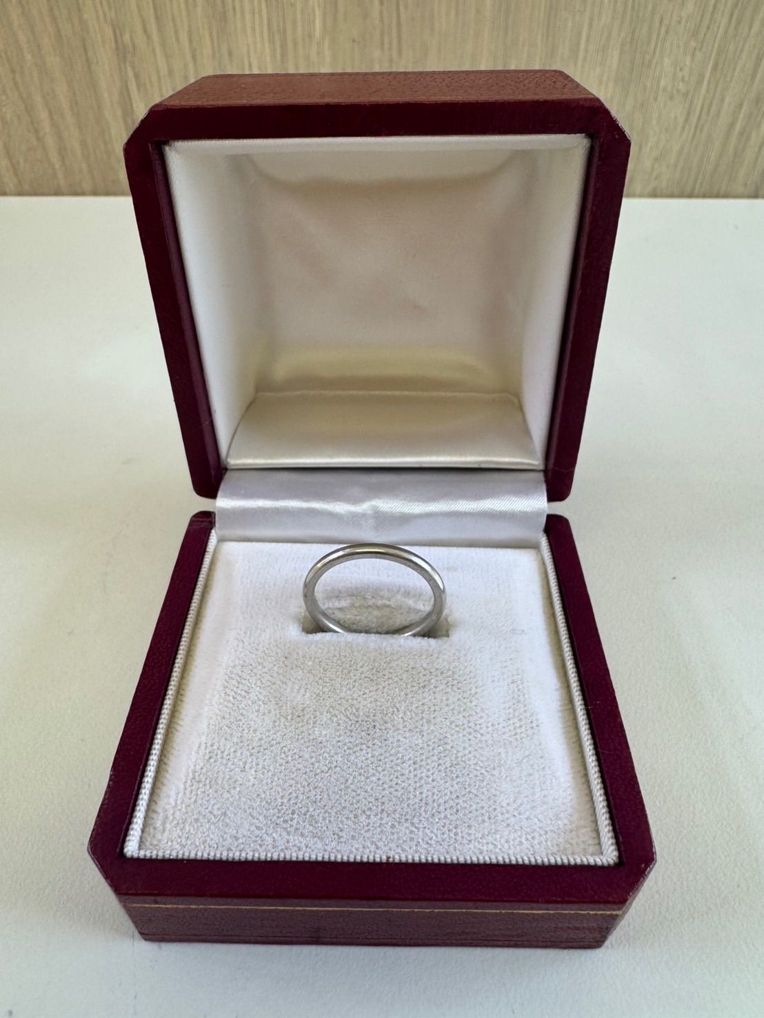 中古品】 TIFFANY & Co.ティファニー PT950 プラチナリング指輪 3.7g