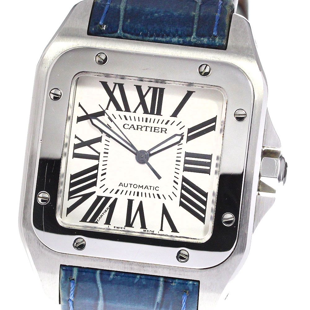 カルティエ CARTIER W20073X8 サントス100 LM 自動巻き メンズ箱・保証書付き_746492 - メルカリ