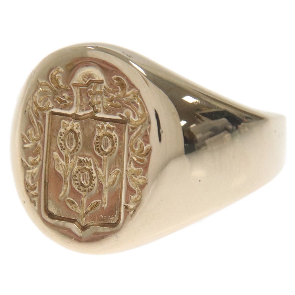 TIFFANY & Co. (ティファニー) VINTAGE K14 Yellow Gold Signet Ring