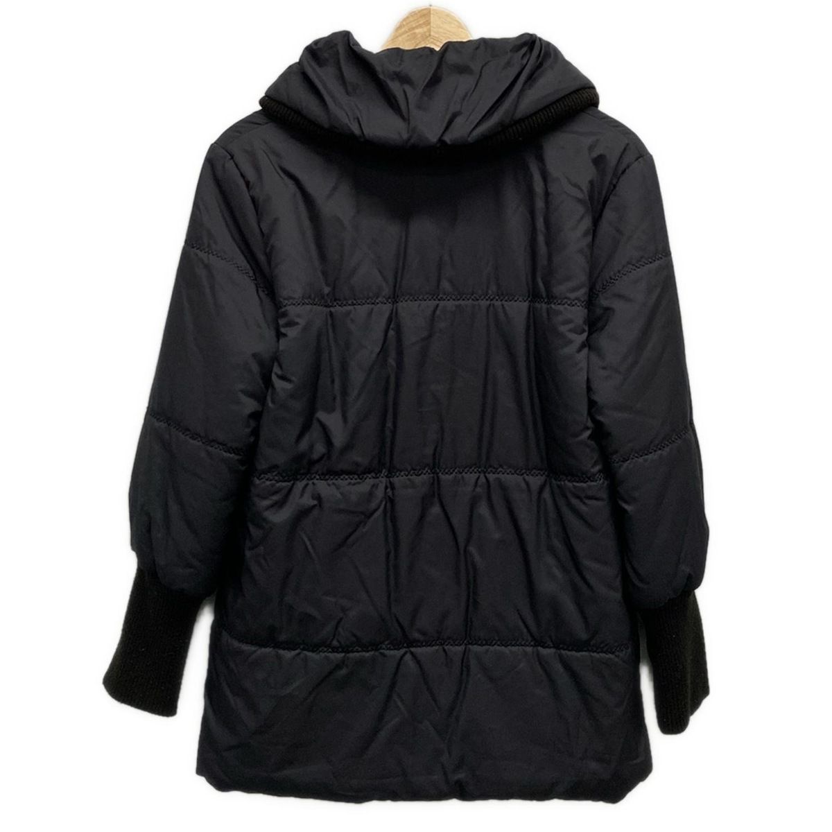 HIROKO BIS ヒロコビス コート サイズM レディース - 黒 長袖 中綿 冬
