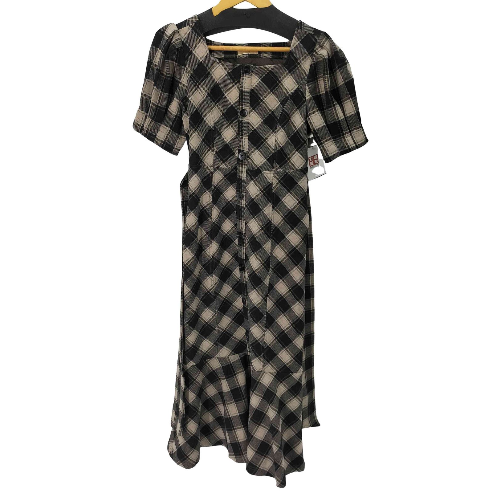 アンミール An MILLE ストレッチチェックマーメイドワンピース レディース 表記無