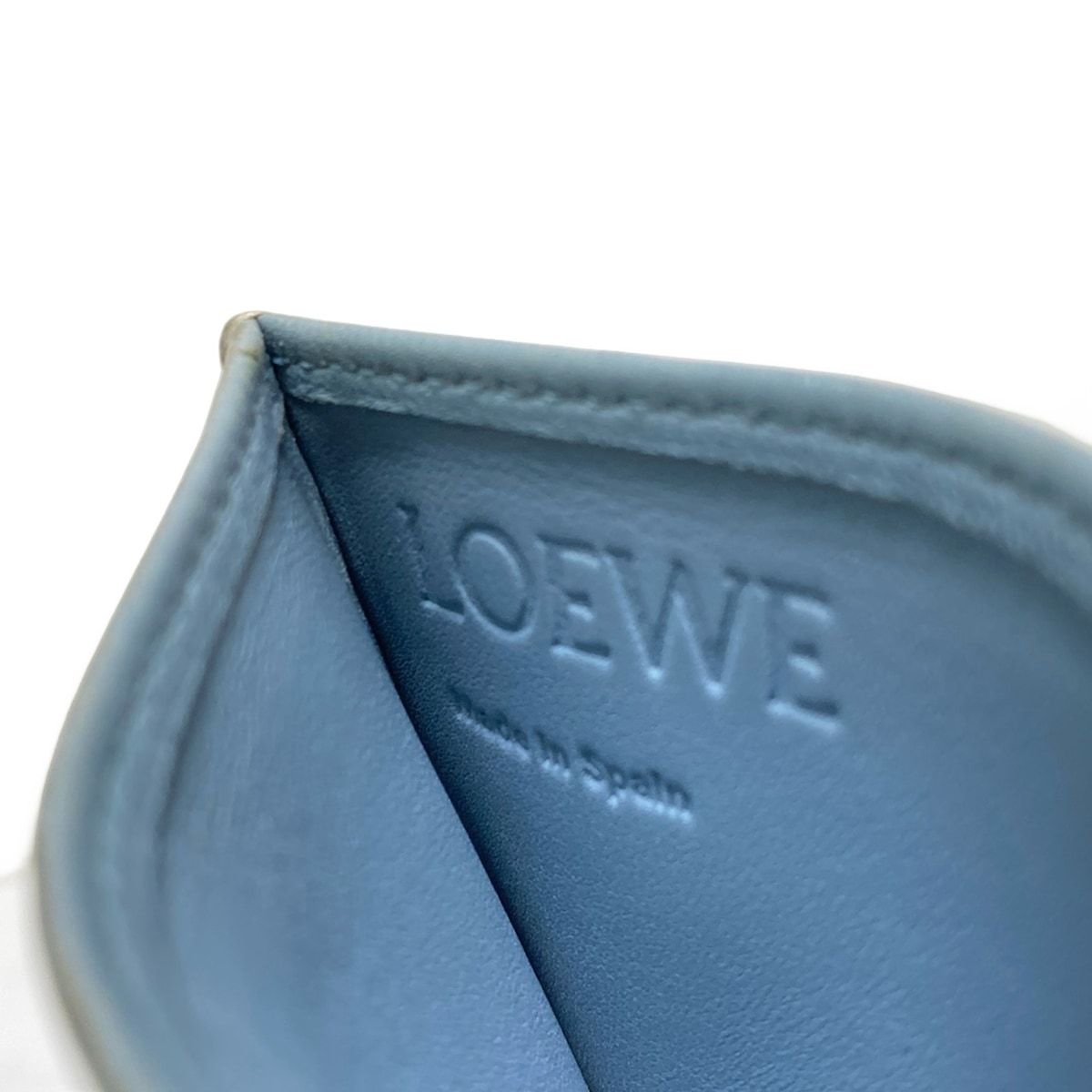 LOEWE ネイビーレザー パスケース LOEWE ネイビーレザー パスケース