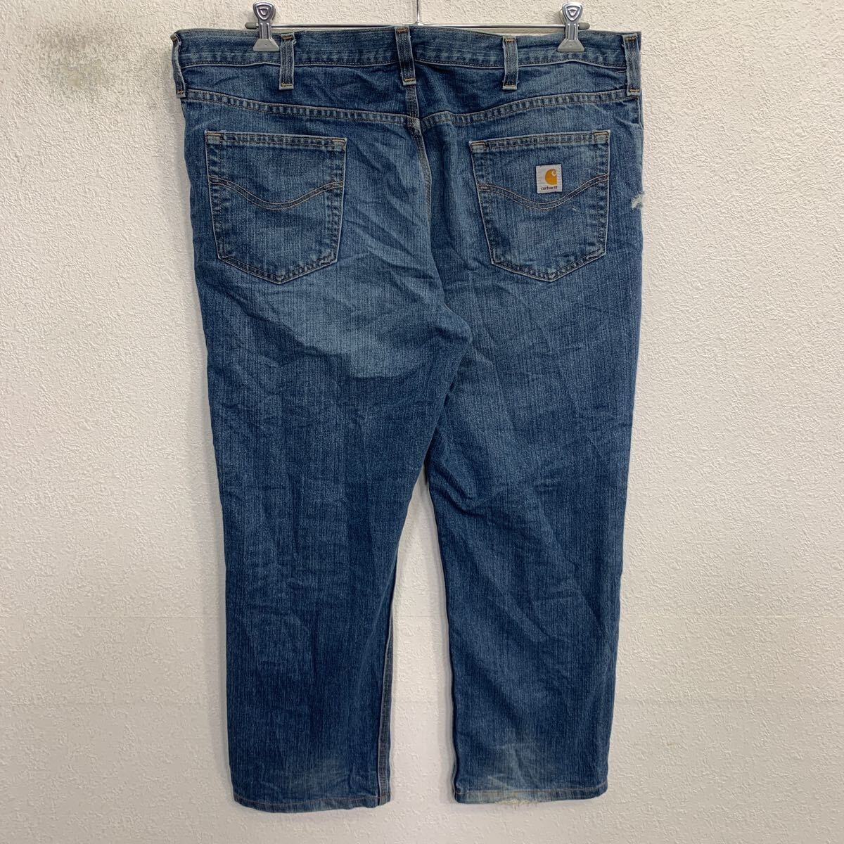 Carhartt デニムパンツ W42 インディゴブルー カーハート ジップアップ 
