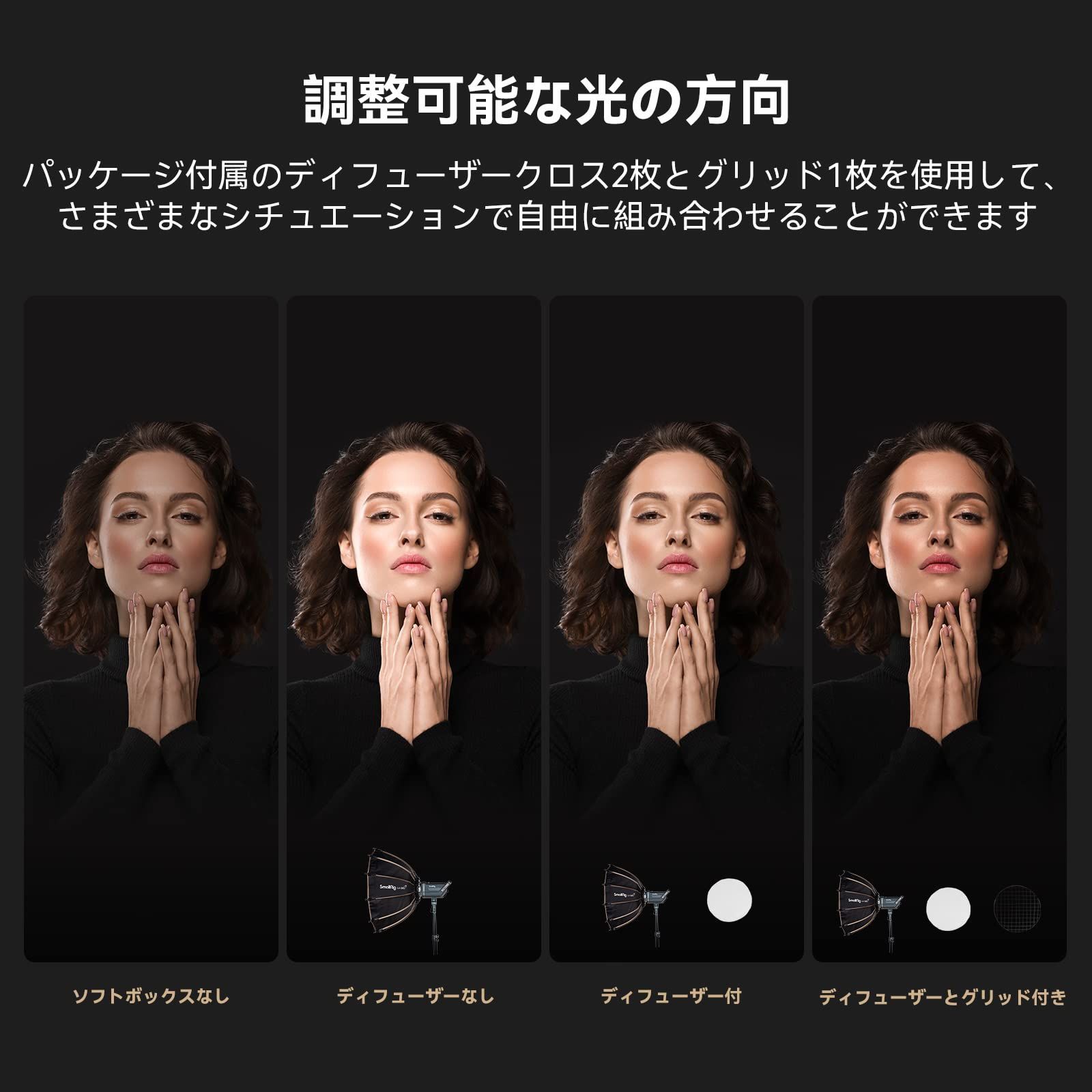 Φ85 cm ソフトボックス LA D 85 ライトボックス リブ12本 ストロボ ライトドーム 反射型 折りたたみ式 ポートレート撮影 SmallRig Bowen Sマウントライト用 スタジオ LEDビデオライト スピードライト撮影などに適用 ス