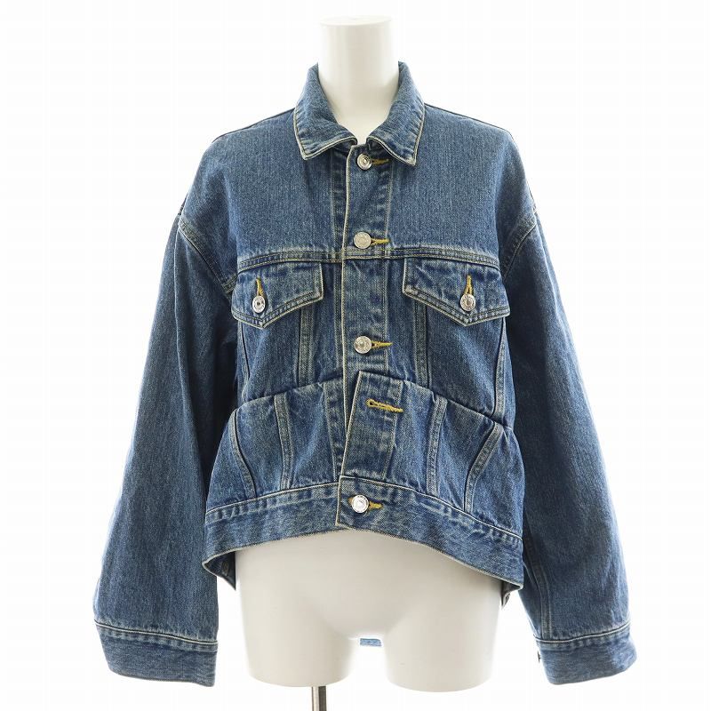 アストラット ASTRAET デニムジャケット ジージャン Gジャン カットオフ 青 ブルー 5422-299-0059 |AN36