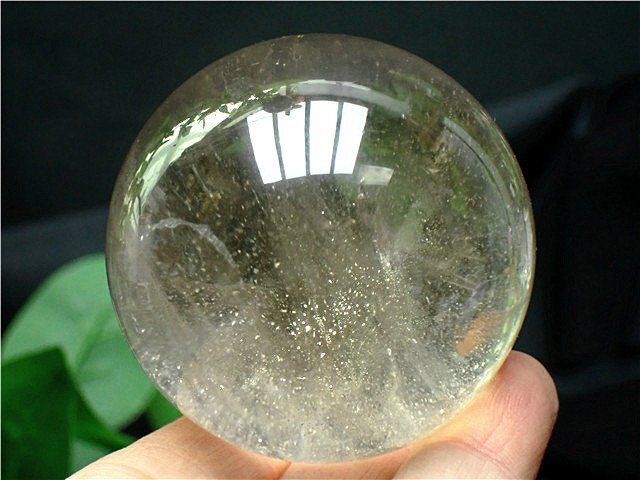 AAA級天然レインボー水晶丸玉B84B1|115B09C
