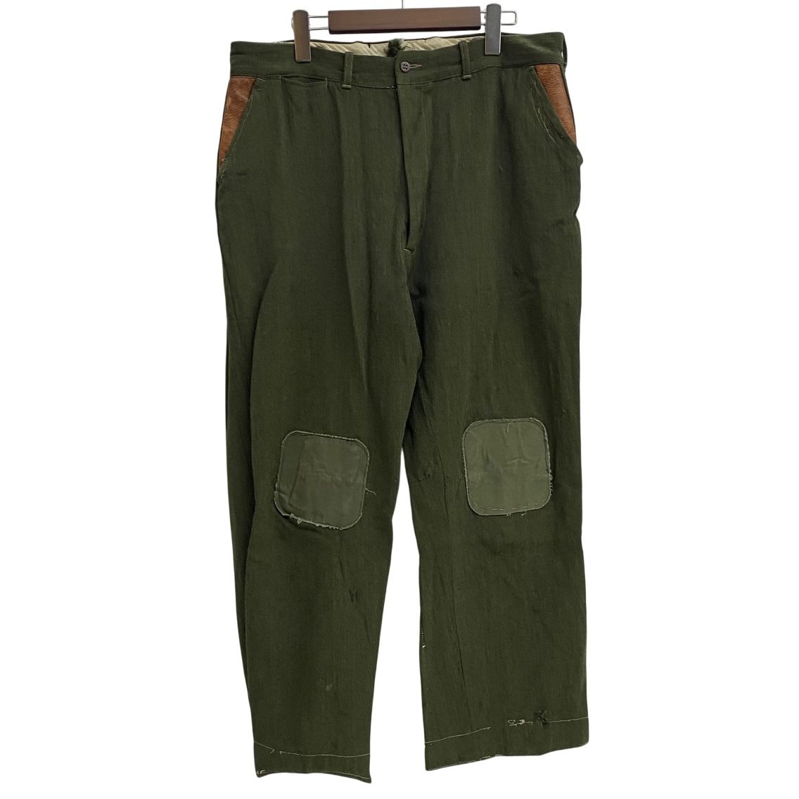 ヴィンテージ 50 s エルエルビーン L.L.BEAN WHIPCORD PANTS レザー切替 ボトムスその他 パープル 201MB-894 VB