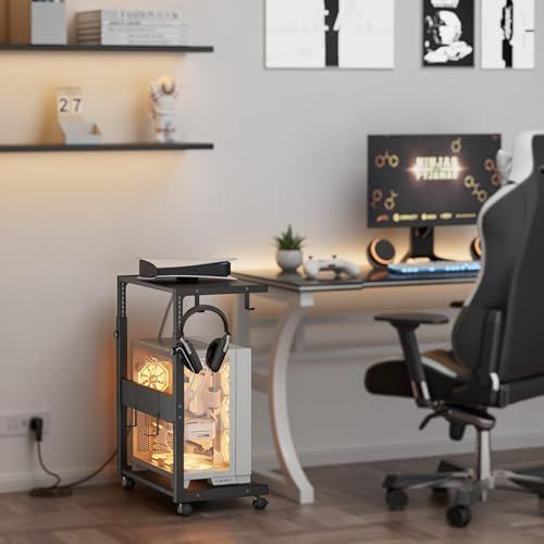 EKNITEY サイドテーブル キャスター付きソファーテーブル ナイト