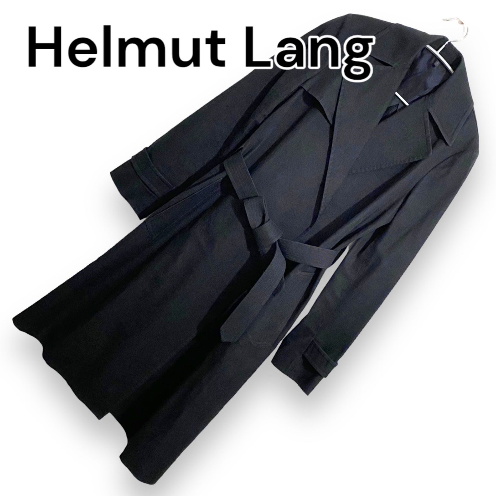 Helmut Lang ヘルムートラング トレンチコート ロングコート コットン 綿 カジュアル オフィス シンプル オケージョン 冠婚葬祭 ブラック  レース XS - メルカリ