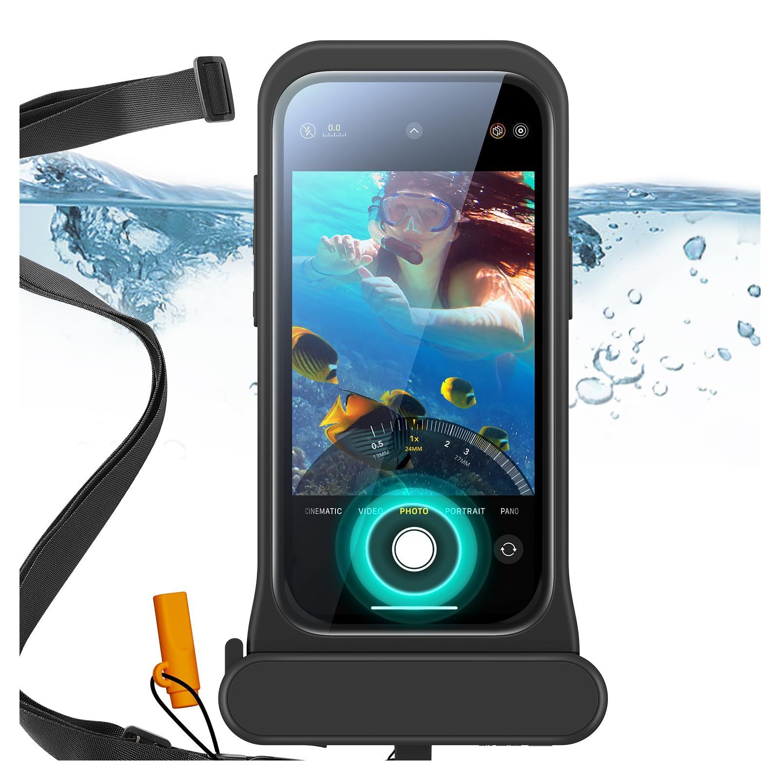 【新着商品】ESR スマホ 防水ケース iPhone 15/14/13専用 防水ポーチ 水中タッチスクリーンとFace ID対応 精密ボタン・IPX8完全防水・浮上設計で海やお風呂でも安心 水中で撮影・画面操作可能 スト