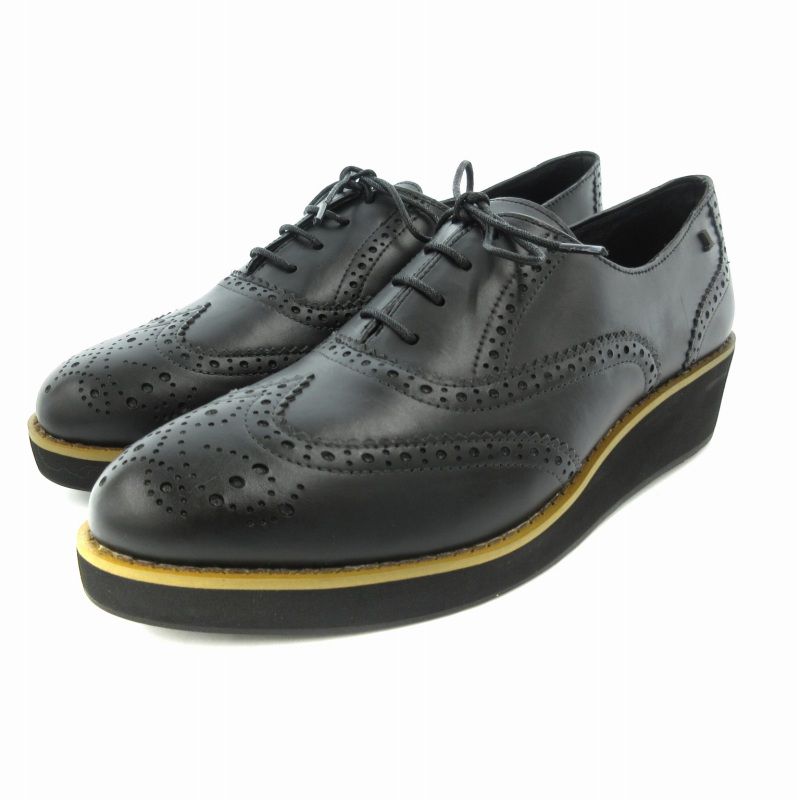 LANVIN ブラック ドレスシューズ ウィングチップ LANVIN ブラック ドレスシューズ ウィングチップ
