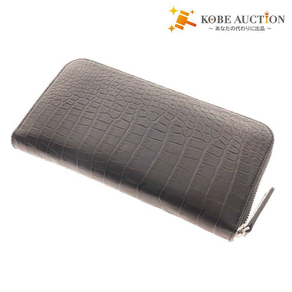 □ 東京クロコダイル マットラウンド長財布 スモールクロコダイル
