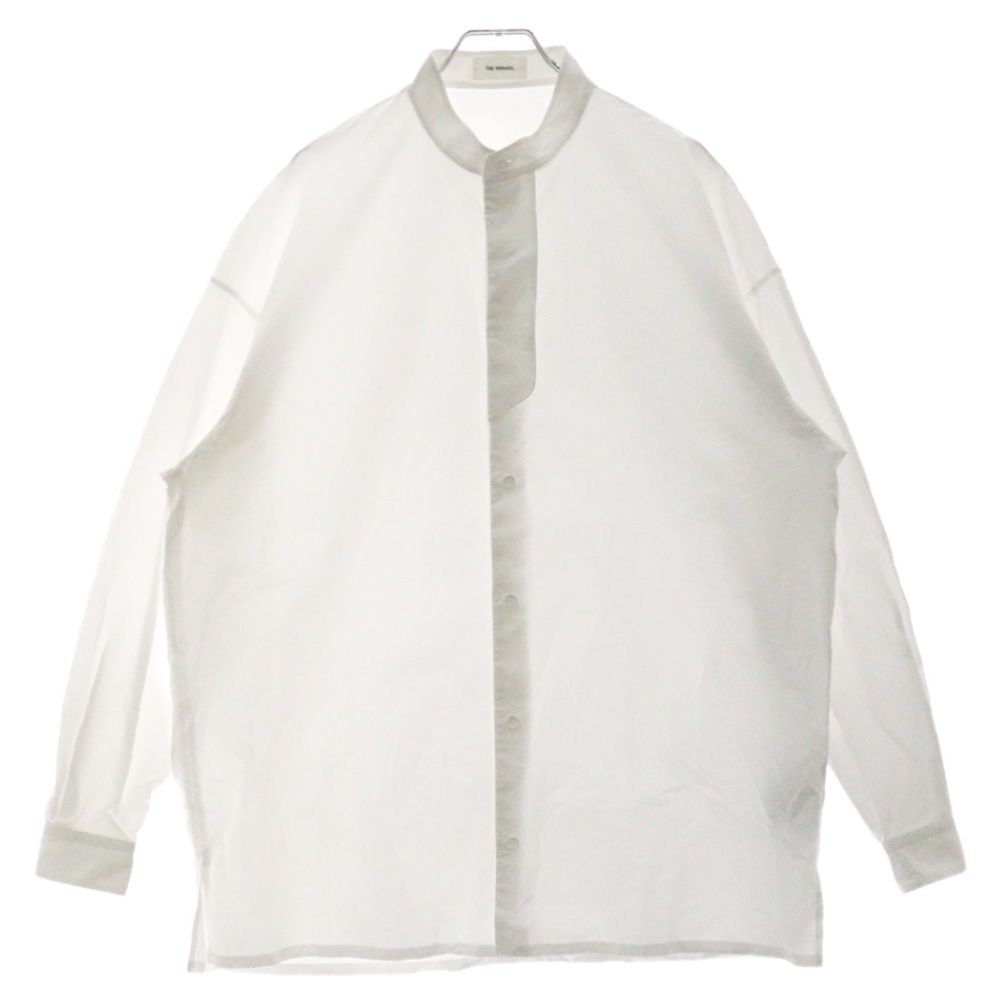 THE RERACS ザ リラクス VINTAGE FINX COTTON THE PLACKET SHIRT スタンド 長袖シャツ レディース ホワイト 22FW-REBL-314