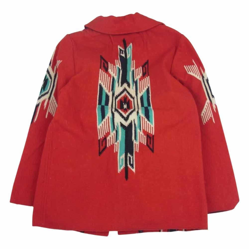 INDIAN MOTOCYCLE インディアン モトサイクル IM11010 CHIMAYO BLANKET Jacket コンチョ ボタン チマヨ  ブランケット ジャケット レッド系 36【中古】