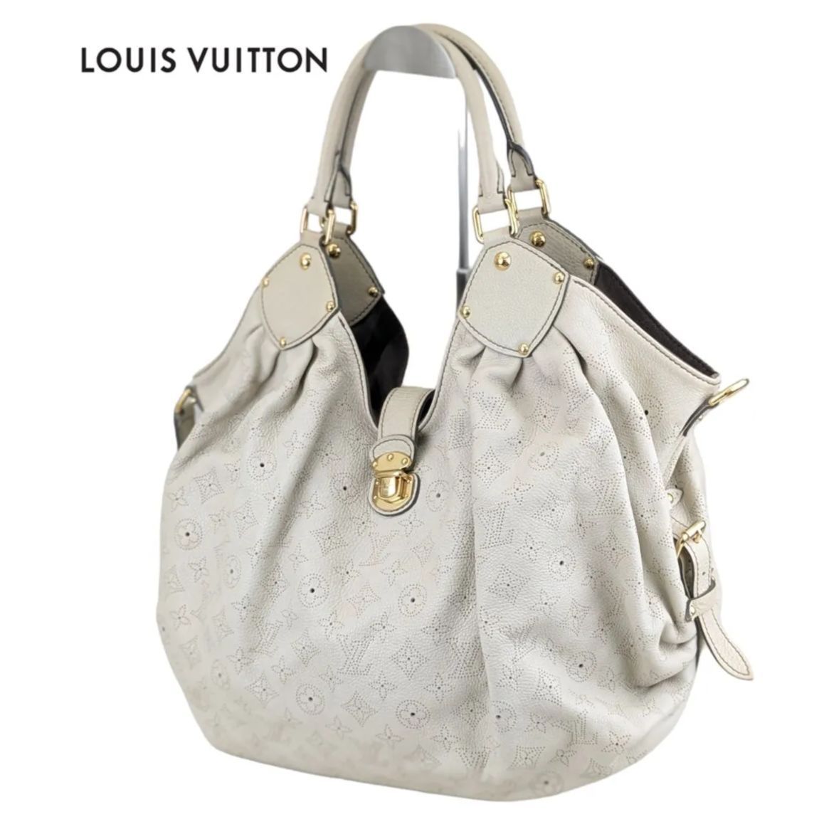 オープニング価格 【大容量】LOUIS VUITTON ルイヴィトン マヒナ L M95977 ショルダーバッグ トートバッグ ショルダートート -  メルカリ