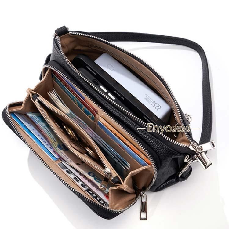 品質100％ 保証！ お財布ポシェット レディース ショルダーバッグ 肩掛け ウォレットバッグ マザーズバッグ ポケット 本革 斜めがけバッグ レザー 2way 横長 今なら全品送料無料！