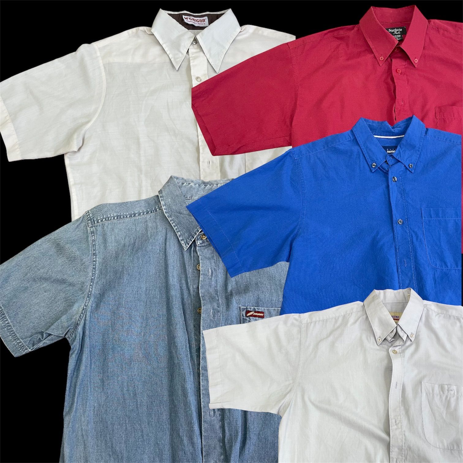 V*】様 26 アメリカ古着 ブランドミックスシャツ半袖 50着セットまとめ