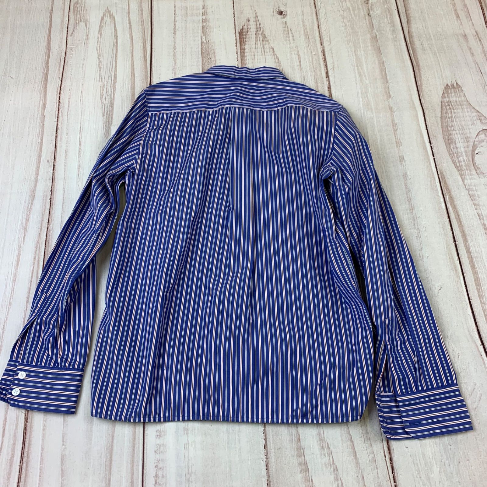 MACPHEE ストライプシャツ MACPHEE マカフィー コットンブロード レギュラーカラーシャツ