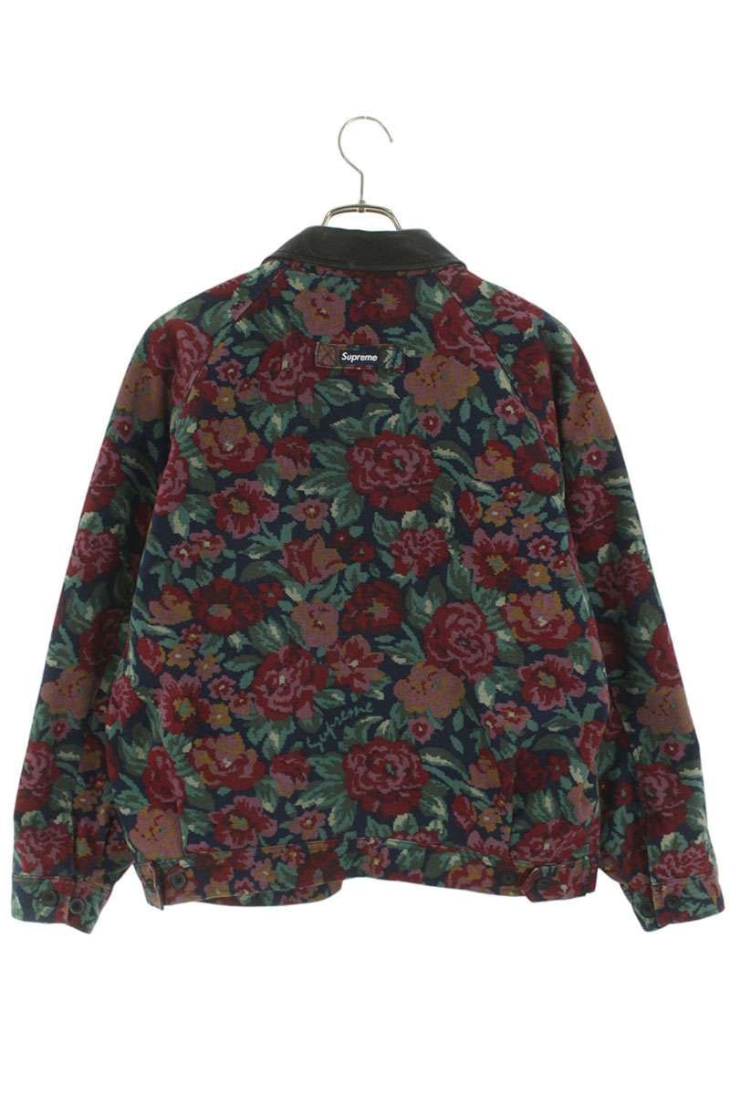 シュプリーム 20AW Leather Collar Work Jacket Flower レザーカラー  