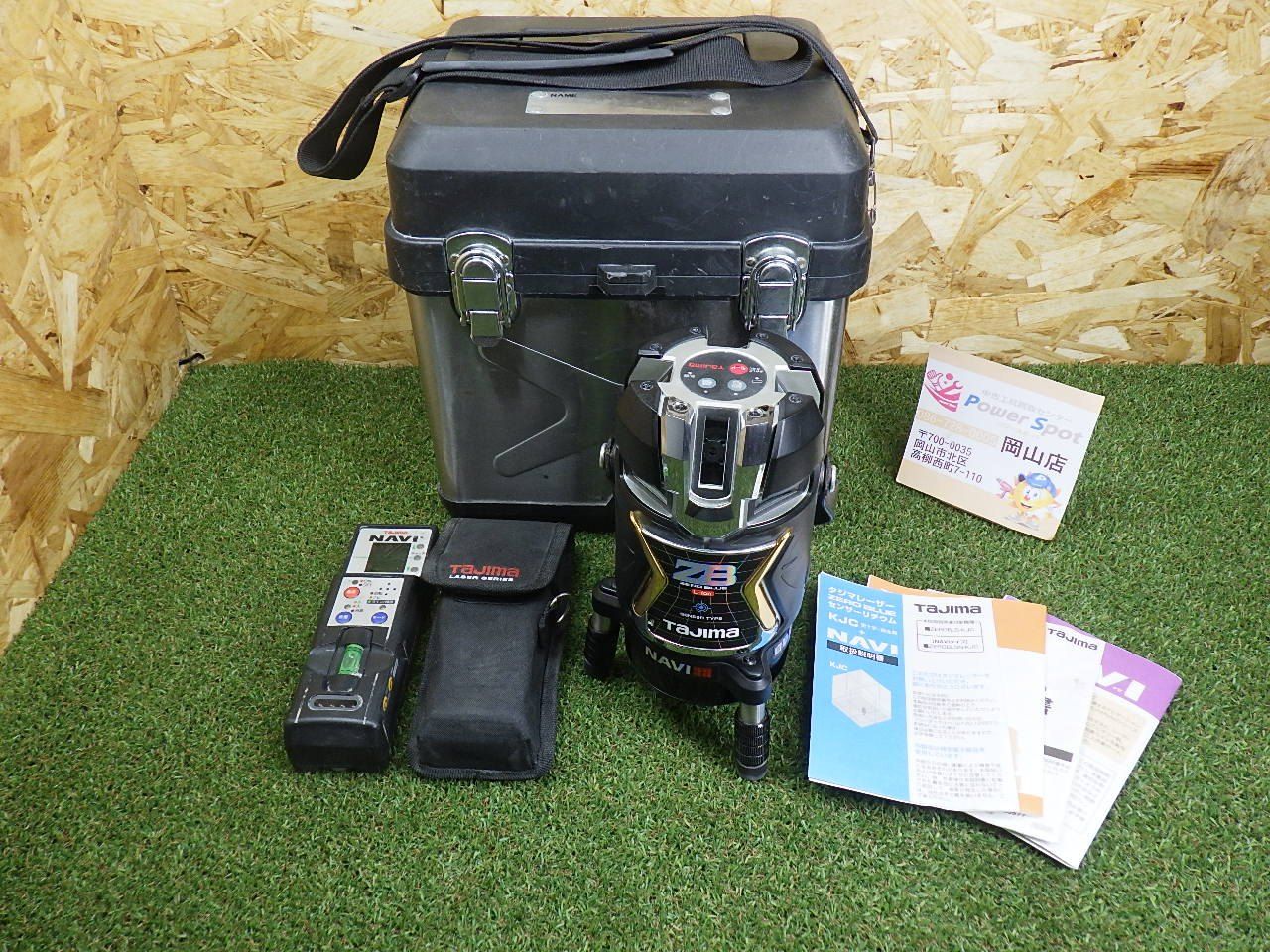 未校正の品 タジマ ナビゼロブルーセンサー ZEROBLSN-KJC 受光器 ケース付 RCV-GNAVI レーザー墨出し器 測量工具 現状お渡し
