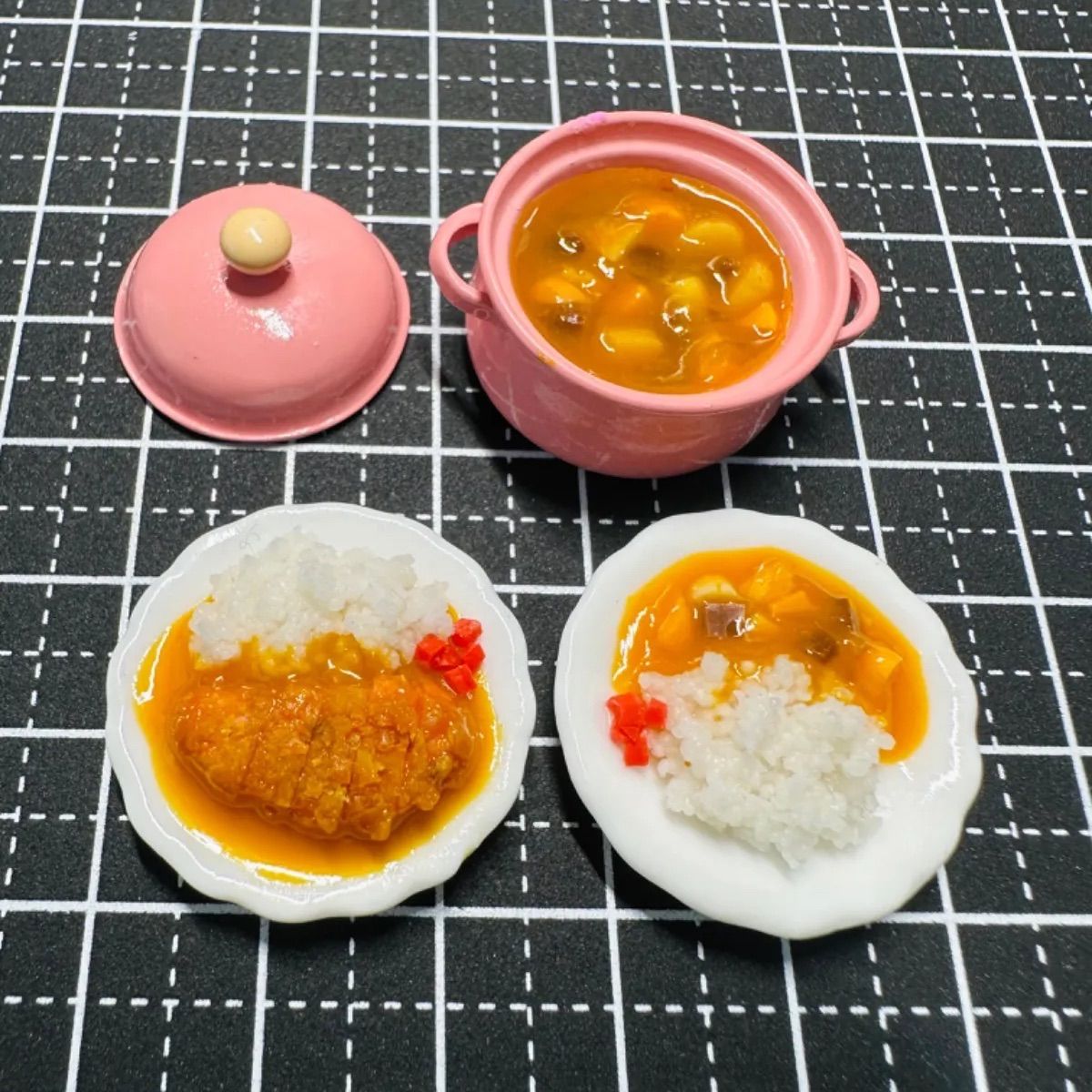 ミニチュアフード⭐️カレーライス⭐️カツカレー⭐️セット