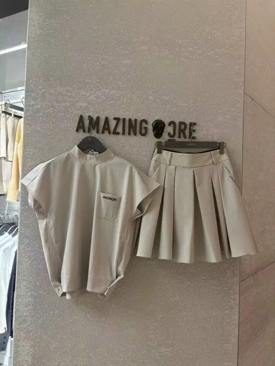 AMAZINGCRE アメージングクリー レディース ゴルフウェア セット 半袖 スカート