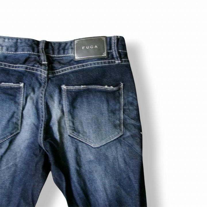 ヒゲ加工デニムパンツ 44