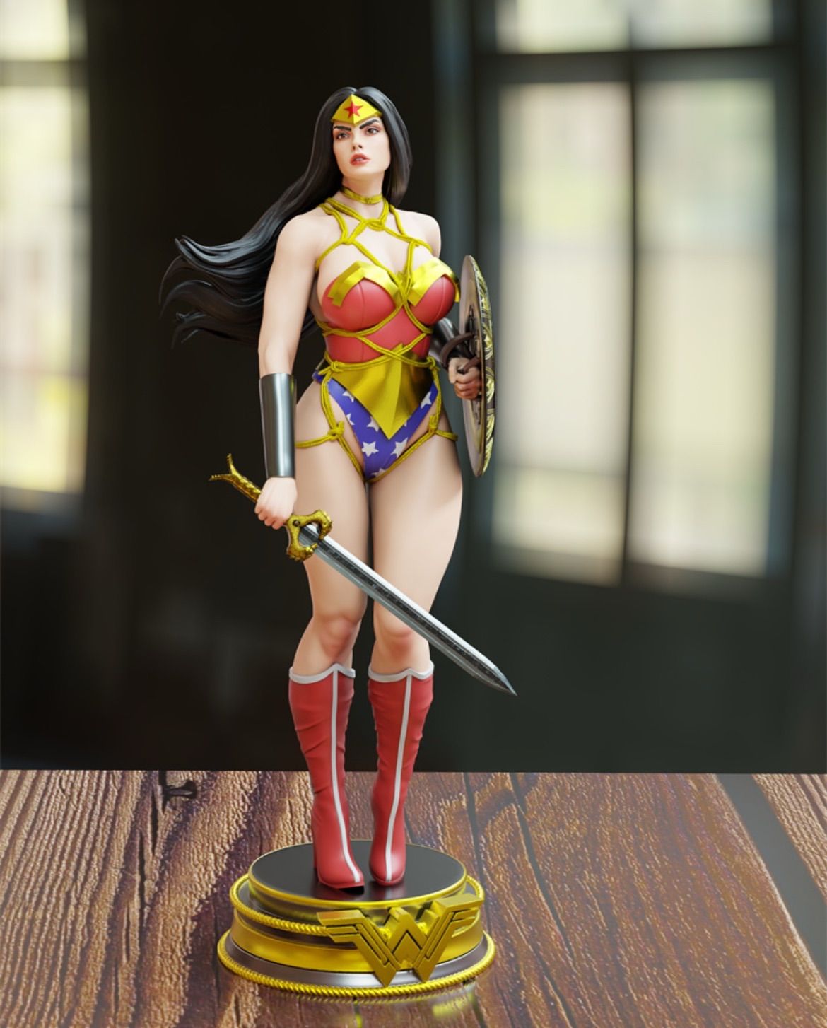 1/6 ガレージキット フィギュア 未塗装 ワンダーウーマン 32cm