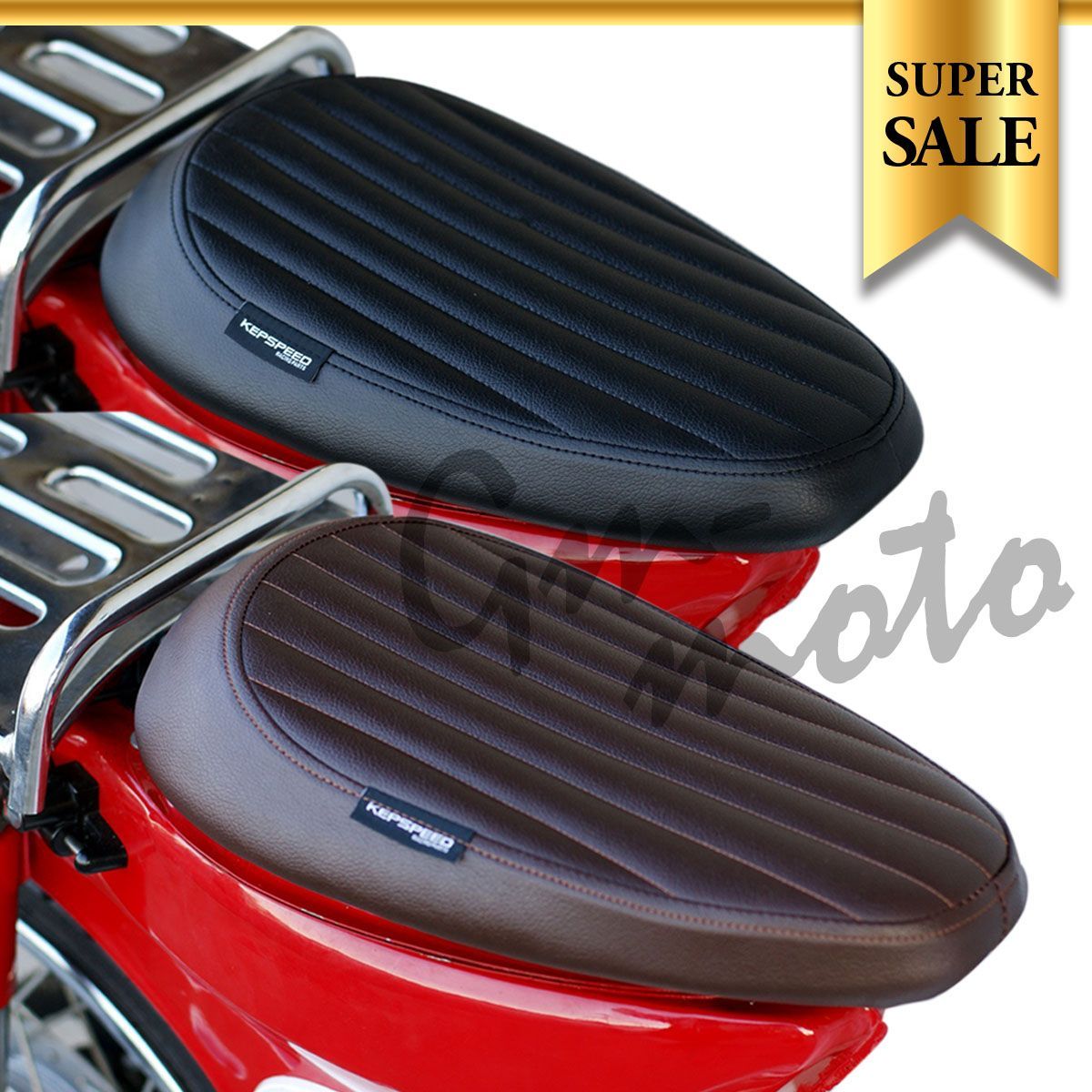 KEPSPEED スーパーカブ用 縦ライン シングルシート 各種
