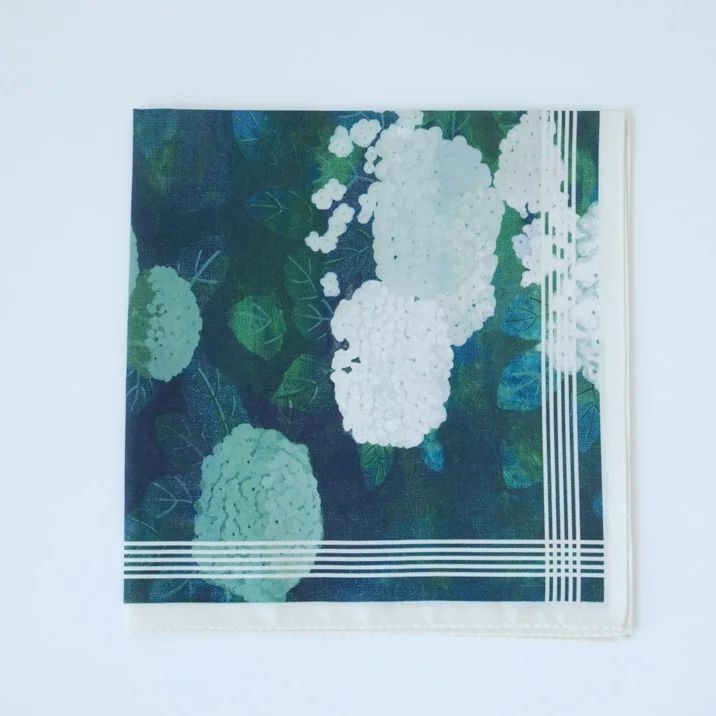 ASEEDONCLOUD | Handkerchiefh (Ajisai) | ハンカチ ハンカチーフ アシードンクラウド あじさい