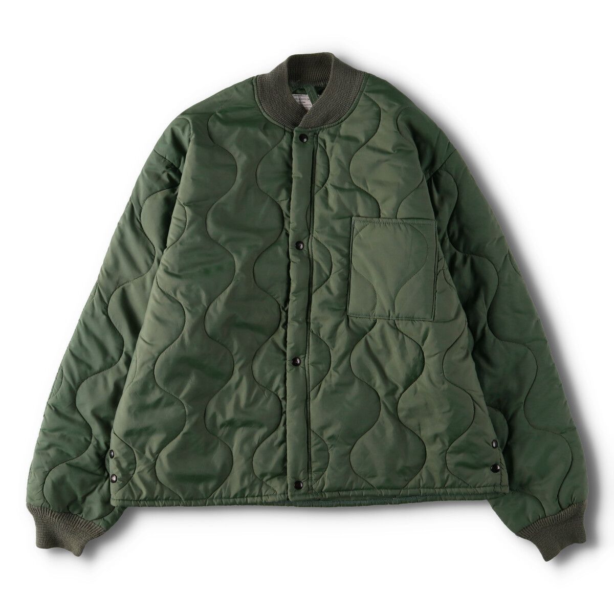 古着 90年代 米軍実品 CWU-9/P ミリタリー キルティング ライナージャケット USA製 メンズL相当 ヴィンテージ/evb006689