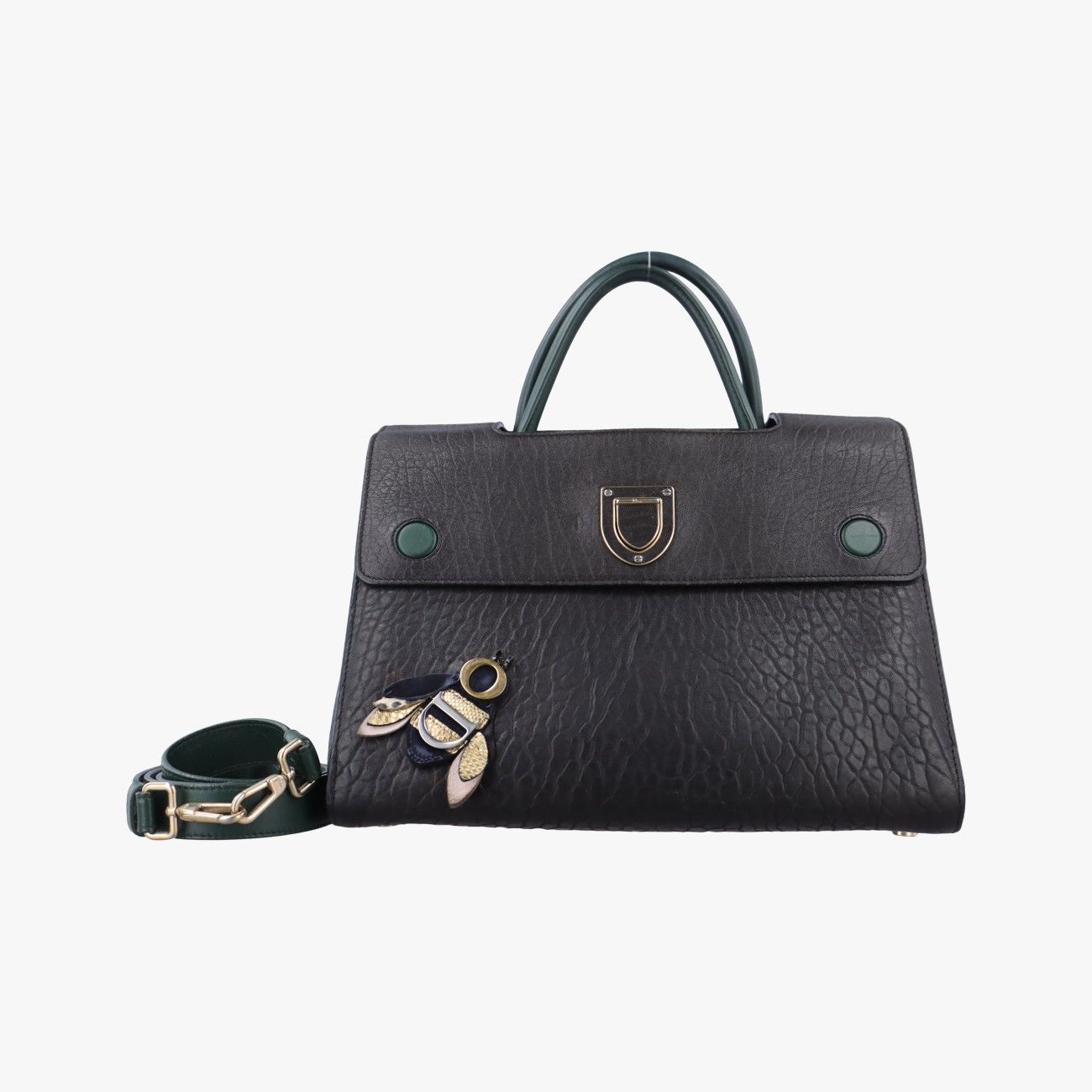 クリスチャンディオールChristian Diorディオールエヴァー ブラック×マルチカラー レザー 19-MA-0146