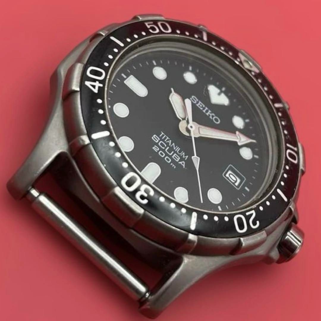 SEIKO チタン製ダイバーズウォッチ 7N35-6110 フェイスのみ セイコー