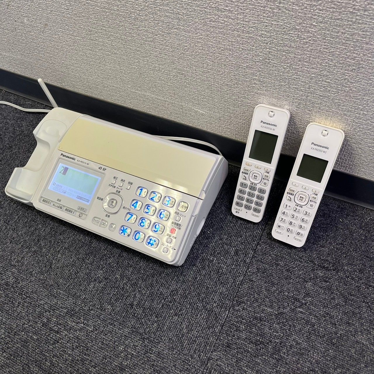 中古】パナソニック おたっくす デジタルコードレスFAX 子機1台付き  